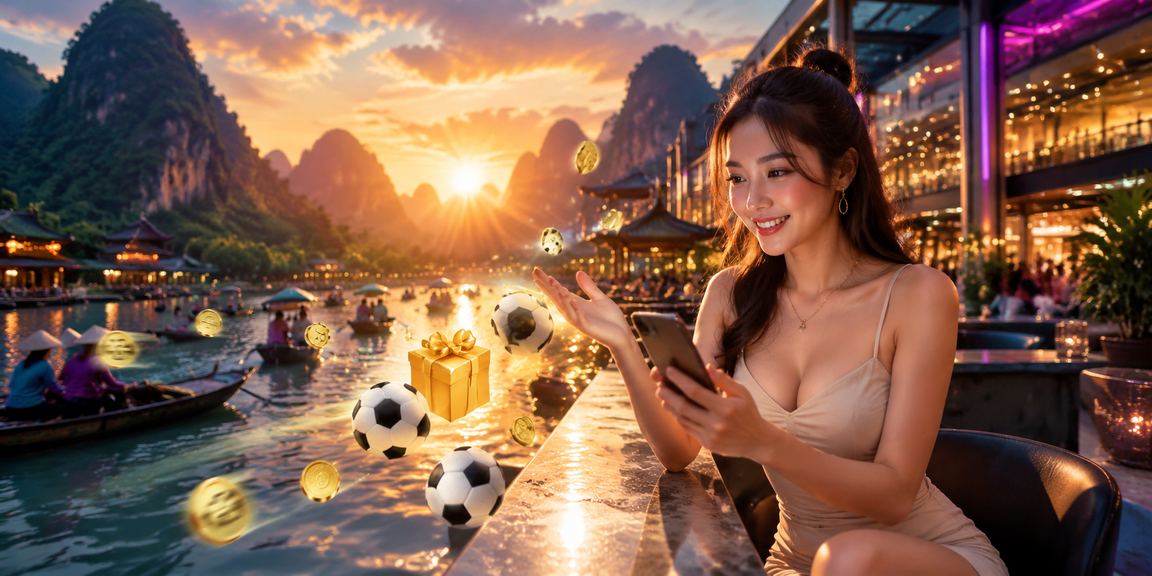Không khí sôi động tại sảnh cá cược trực tuyến Việt Nam với màn hình hiển thị tỷ lệ kèo thể thao